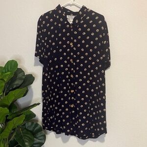 Vintage Dan Howard Floral Maternity tunic Top/mini dress M